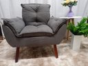 Ver imagem 1 de Kit 02 Poltrona Decorativa Opala Suede Cinza Escuro- Pandora Decor