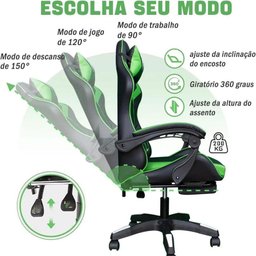 Cadeira Gamer Phyton Fly Verde - 2 Cadeira Gamer Phyton Fly Verde - 2