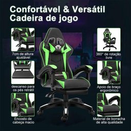 Cadeira Gamer Phyton Fly Verde - 4 Cadeira Gamer Phyton Fly Verde - 4