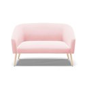 Ver imagem 7 de Namoradeira 02 Lugares Stella Suede Natural Rosa Bebê