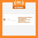 Ver imagem 2 de Kit - 4 Aparador Aramado em U 30x91cm Branco - Sa Gondolas