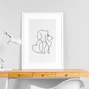 Ver imagem 1 de Quadro Clinica Veterinária Minimalista - 60x48cm:moldura Branca