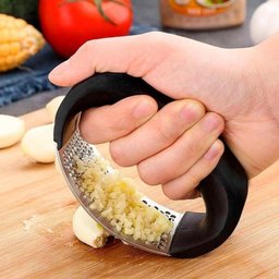 Amassador Alho Cortador Triturador Metal Manual Amassar Cozinha Pratico Gourmet Espremedor - 3