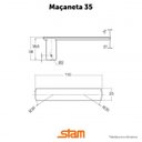 Ver imagem 3 de Fechadura Interna 813/35 Roseta Quadrada Cromado Broca 40mm Stam