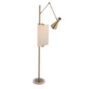 Ver imagem 1 de Luminária Abajur de Chão Quadro Dourado 170cm 1e14 Ds8231 Delis