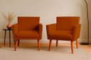Ver imagem 2 de Kit 2 Poltrona Cadeira para Sala Confortável e Minimalista Paris em Suede