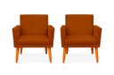Ver imagem 1 de Kit 2 Poltrona Cadeira para Sala Confortável e Minimalista Paris em Suede