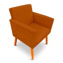 Ver imagem 6 de Kit 2 Poltrona Cadeira para Sala Confortável e Minimalista Paris em Suede