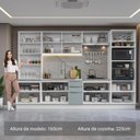 Ver imagem 4 de Armário de Cozinha Completa 340cm Branco/cinza Lux Madesa 02 Branco/cinza