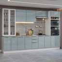 Ver imagem 1 de Armário de Cozinha Completa 340cm Branco/cinza Lux Madesa 02 Branco/cinza