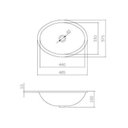 Ver imagem 2 de Cuba Embutida Oval 485x365mm Creme L.37.37 - Deca