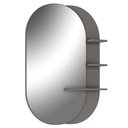 Ver imagem 4 de Conjunto Banheiro Gabinete Suspenso Com Cuba E Espelho Vicenza B06 Preto Magneto Nogal - Lyam Decor