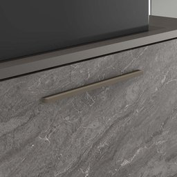 Conjunto Banheiro Gabinete Suspenso Com Cuba E Espelho Vicenza B06 Preto Magneto Nogal - Lyam Decor - 12