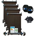 Ver imagem 1 de Kit Aquecedor Solar 12 Placas de 2metros + Kit Fechamento