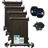 Kit Aquecedor Solar 12 placas de 2Metros + kit Fechamento - 1