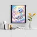 Ver imagem 2 de Quadro Decorativo Bebê Dragão 45x34cm:madeira Branca
