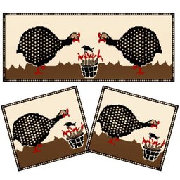 Jogo 3 Tapetes Sisal Look de Cozinha Angola - Rayza - 3