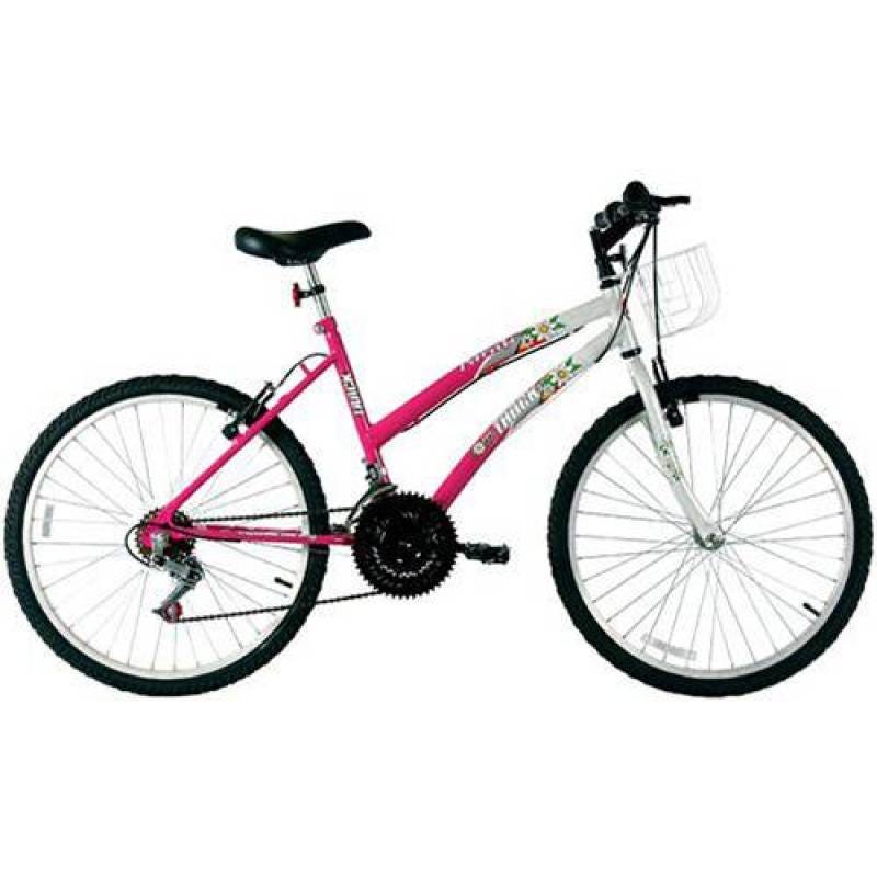ULTRA BIKE Bicicleta Bikes Feminina Aro 24 – 18 Marchas Cinza