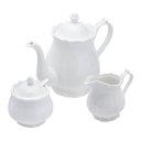Ver imagem 1 de Conjunto Para Café/Chá de Porcelana Fancy Branco 3 Peças Wolff