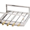 Ver imagem 1 de Kit Rotativo Inox Churrasqueira Gira Bem 5 Espetos - Arke Gbi 05