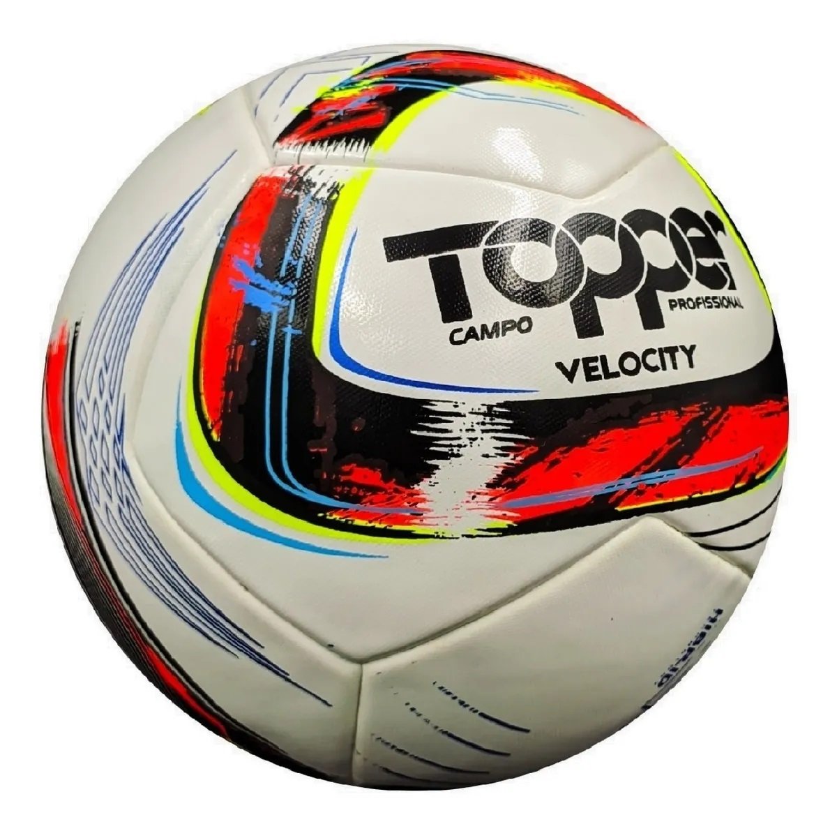 Bola Futebol de Campo Topper Samba Velocity Pro Fed. Rs:branco/amarelo - 3