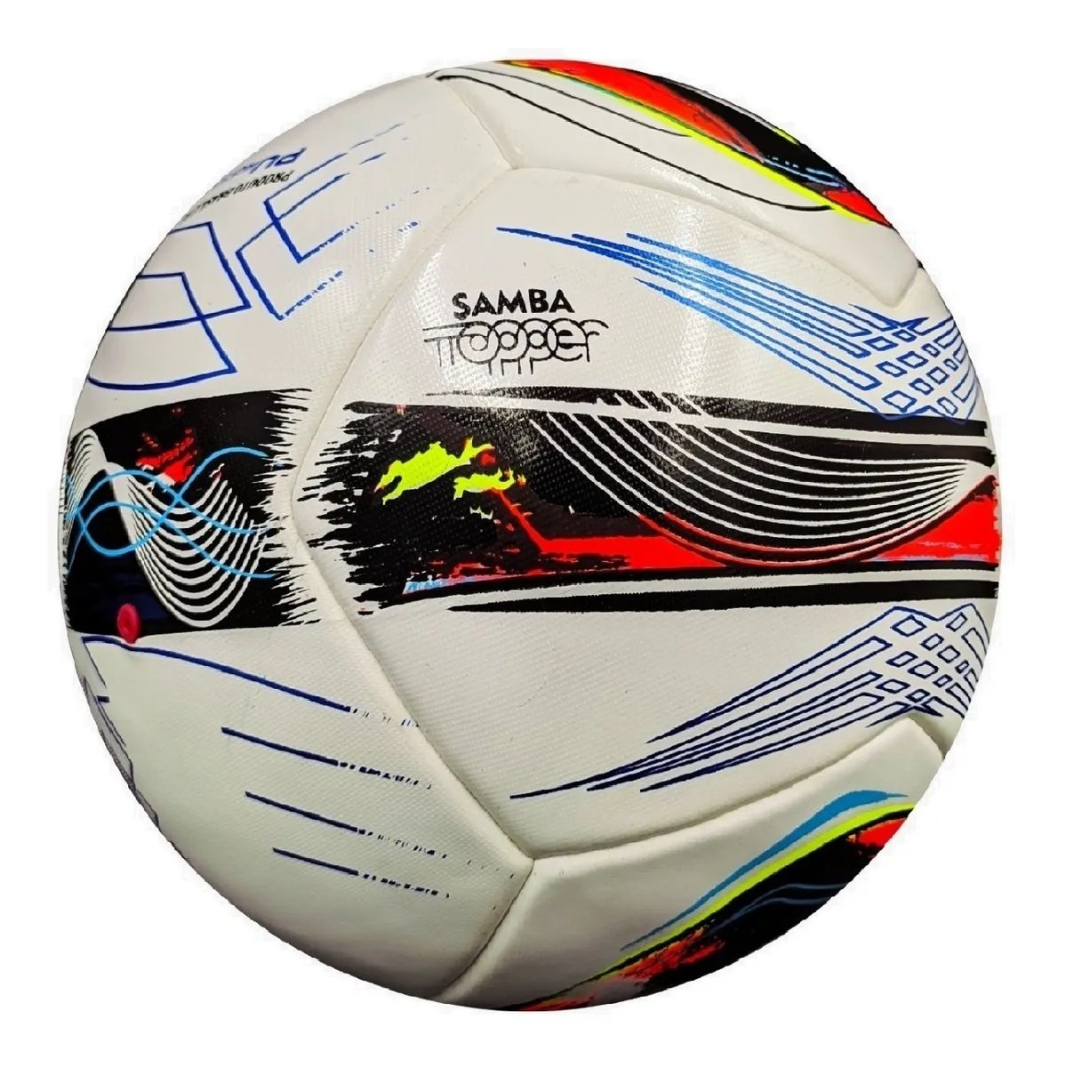 Bola Futebol de Campo Topper Samba Velocity Pro Fed. Rs:branco/amarelo - 6