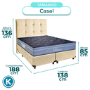 Ver imagem 3 de Cama + Box Blindado e Colchão Molas Ensacadas Casal - Petrus Paropas + Cabeceira