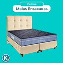 Ver imagem 4 de Cama + Box Blindado e Colchão Molas Ensacadas Casal - Petrus Paropas + Cabeceira