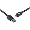 Ver imagem 2 de Cabo Usb X Micro Usb B 2.0 5 Pinos 1 Metro Preto - Musb-1