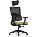 Ver imagem 4 de Cadeira Escritório Nr-17 Presidente Anm701 Anima Genebra Encosto Preto Assento Verde Base Rodízio