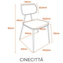 Ver imagem 5 de Cadeira Cinecittá com Estrutura de Madeira e Estofado em PU Caramelo Fratini