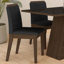 Ver imagem 3 de Mesa com 4 Cadeiras Nápoles 1,36 Imbuia/preto/preto - Móveis Arapongas Imbuia/preto/preto 06
