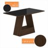 Mesa com 4 Cadeiras Nápoles 1,36 Imbuia/preto/preto - Móveis Arapongas Imbuia/preto/preto 06 - 4