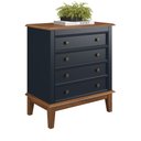 Ver imagem 1 de Cômoda 4 Gavetas - Azul Petróleo