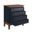 Ver imagem 3 de Cômoda 4 Gavetas - Azul Petróleo