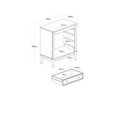 Ver imagem 5 de Cômoda 4 Gavetas - Azul Petróleo