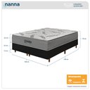 Ver imagem 3 de Cama Box Preta + Colchão Queen Size Córdoba Molas Ensacadas Duo Face 158x198x70cm - Macio