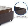 Bicama Box Viúva 126x208 Courino Linho Marrom com 2 Colchões Relax Adorabile Molas Ensacadas - 8