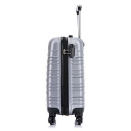 Kit 2 malas de viagem de bordo PP e P Detroit Swiss Move Prata - 7