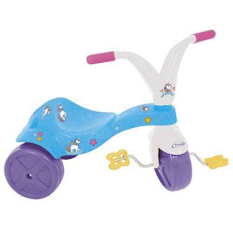 Triciclo Infantil Com Adesivos Decorativos Unicórnio Xalingo