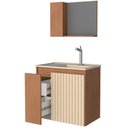 Ver imagem 2 de Kit Banheiro Madeira Camomila 60cm Jequitibá - P102882 - Cozimax