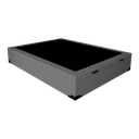 Ver imagem 2 de Cama Box Baú Casal Diamond Acolchões Corino Cinza 41x138x188
