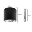 Ver imagem 2 de Plafon de Sobrepor Redondo Preto Foco Fixo P/ Led Ar111 Starlumen St2947