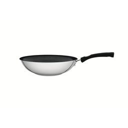 Wok Tramontina Solar Silicone 28 Cm 3,3l Aço Inox com Fundo Triplo e Antiaderente Tramontina - 1