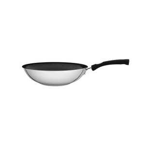 Wok Tramontina Solar Silicone 28 Cm 3,3l Aço Inox com Fundo Triplo e Antiaderente Tramontina