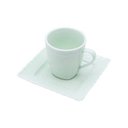 Ver imagem 2 de Jogo 6 Xícaras 200ml Para Chá De Porcelana Super Resistente Heart Verde Lyor - L8220