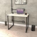 Ver imagem 5 de Mesa De Escritório Office 90cm Industrial Prisma C08 Snow
