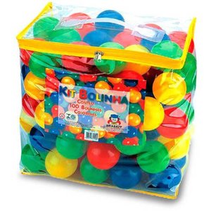 Kit Bolinhas Coloridas com 100 Unidades - Braskit