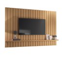 Ver imagem 2 de Painel Suspenso Link 2.0 C/ Rack Bancada Essenza 2.0 Detalhe Ripado Sala Estar Quarto Tv até 70 Pole