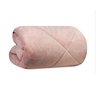 Edredom Plush Inove Flanel Touch Liso Casal - Cor Rosa Argila - 1